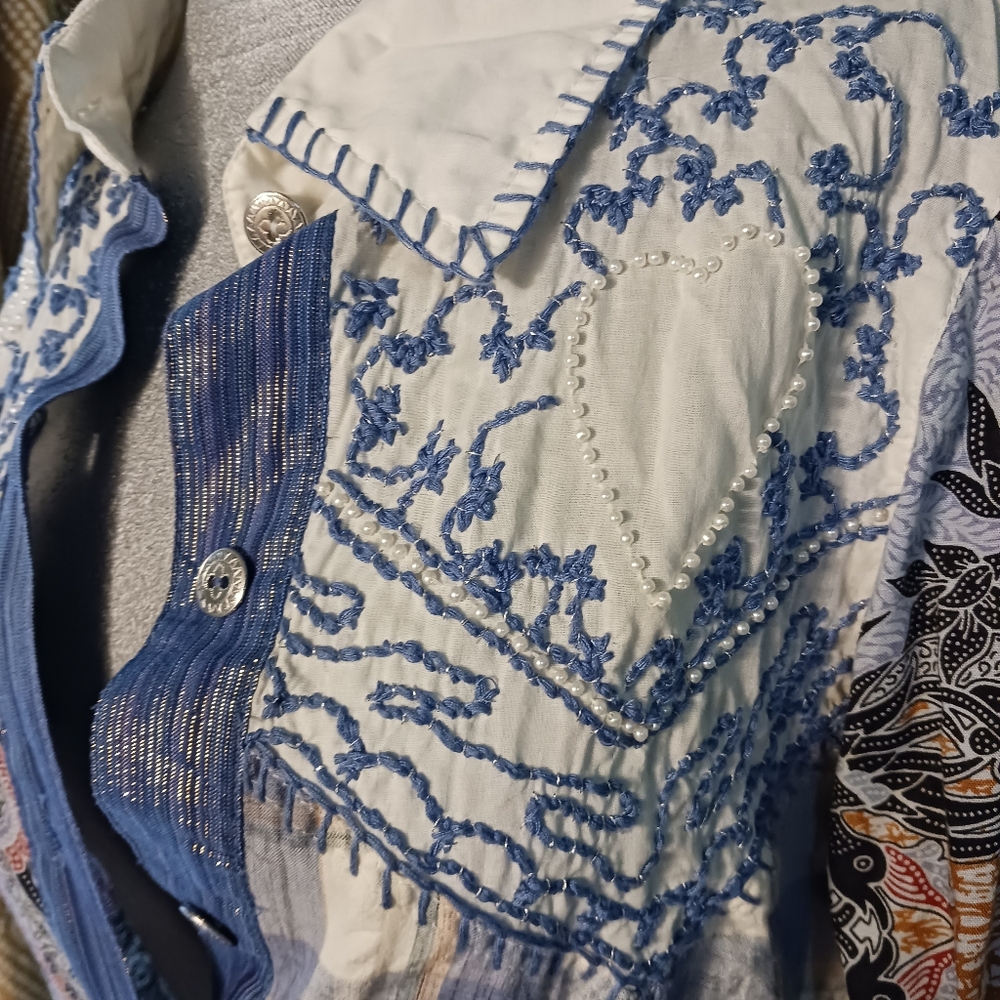 Anthropologie Basil & Maude button down shirt - Picture 2 of 9